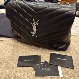 YSL Quilted Leather Shoulder Bag